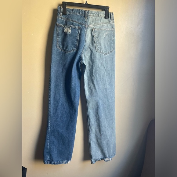 Revenge denim wide jeans color block size 5 grunge y2k 90s street wear - Picture 9 of 15